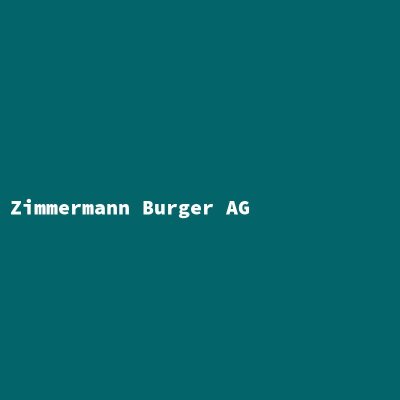 Hersteller: Zimmermann Burger AG