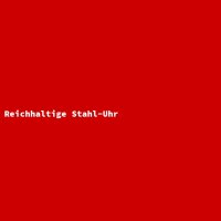 Reichhaltige Stahl-Uhr
