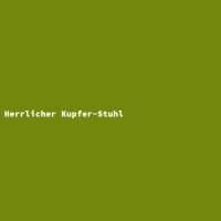 Herrlicher Kupfer-Stuhl