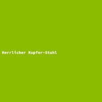 Herrlicher Kupfer-Stuhl