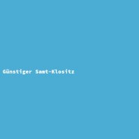 Günstiger Samt-Klositz