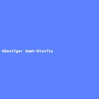 Günstiger Samt-Klositz