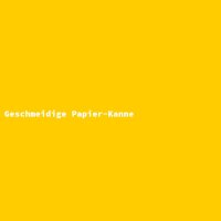 Geschmeidige Papier-Kanne
