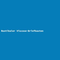 Rustikaler Viscose-Briefkasten