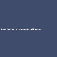 Rustikaler Viscose-Briefkasten