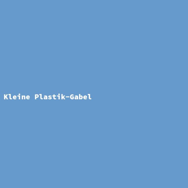 Kleine Plastik-Gabel