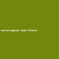 Hervorragende Leder-Platte