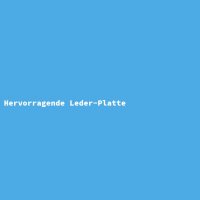 Hervorragende Leder-Platte