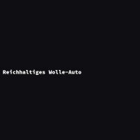 Reichhaltiges Wolle-Auto