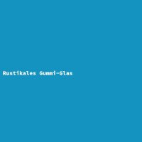 Rustikales Gummi-Glas
